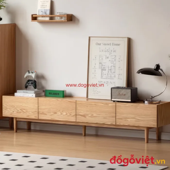 Mẫu Kệ Tivi Gỗ Sồi Tự Nhiên Phong Cách Tối Giản Nhỏ Gọn Mẫu Kệ Tivi Gỗ Sồi Tự Nhiên Phong Cách Tối Giản Nhỏ Gọn