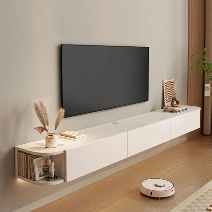 Kệ Tivi Treo Tường 3 Cánh Mở Trắng Sang Trọng GAPI - GP326
