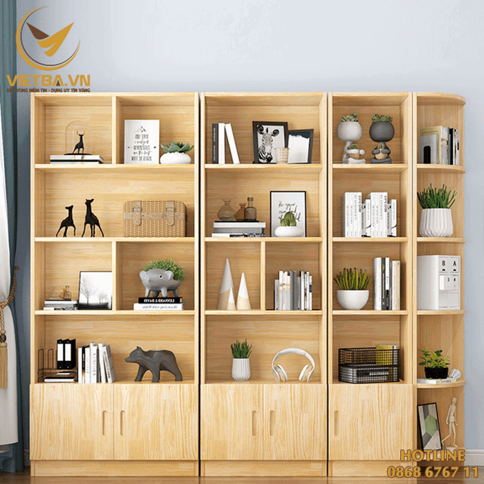 Kệ trang trí phòng khách hiện đại bằng gỗ V3-5305 Kệ trang trí phòng khách hiện đại bằng gỗ V3-5305