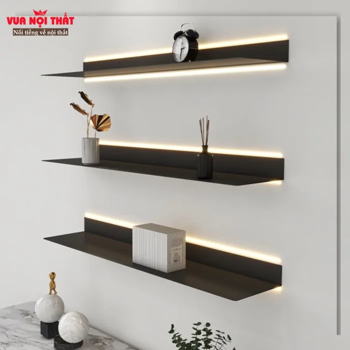Kệ treo tường trang trí đẹp có đèn LED GTT01 giá rẻ Kệ treo tường trang trí đẹp có đèn LED GTT01 giá rẻ