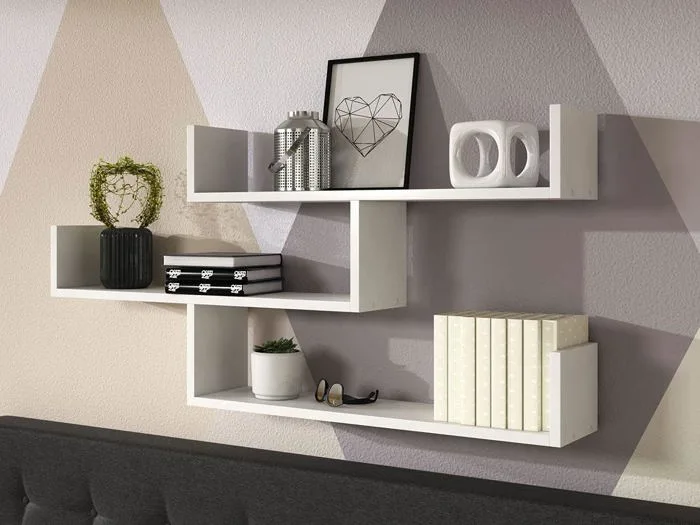 Kệ Trang Trí Màu Trắng 119cm Treo Tường Kệ Trang Trí Màu Trắng 119cm Treo Tường