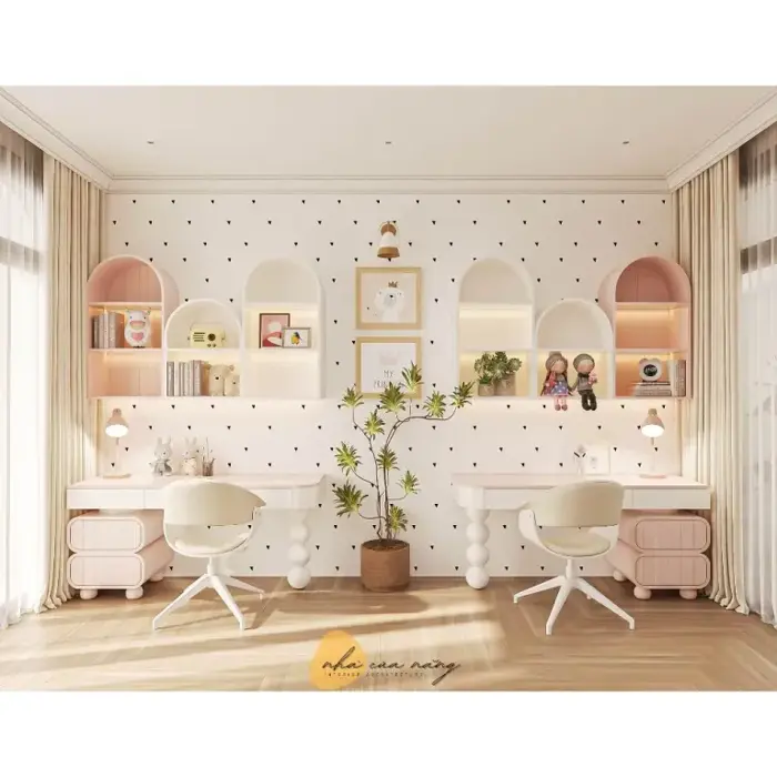 Mua Hệ Bàn Học Bé Gái 1m2x50 Kèm Kệ Sách Treo Tường Mua Hệ Bàn Học Bé Gái 1m2x50 Kèm Kệ Sách Treo Tường