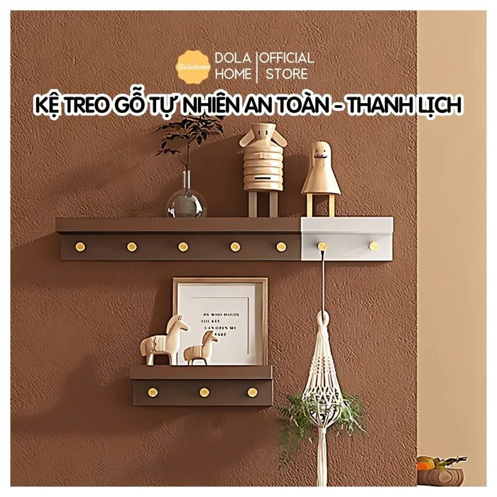 Kệ gỗ treo tường Dola Home