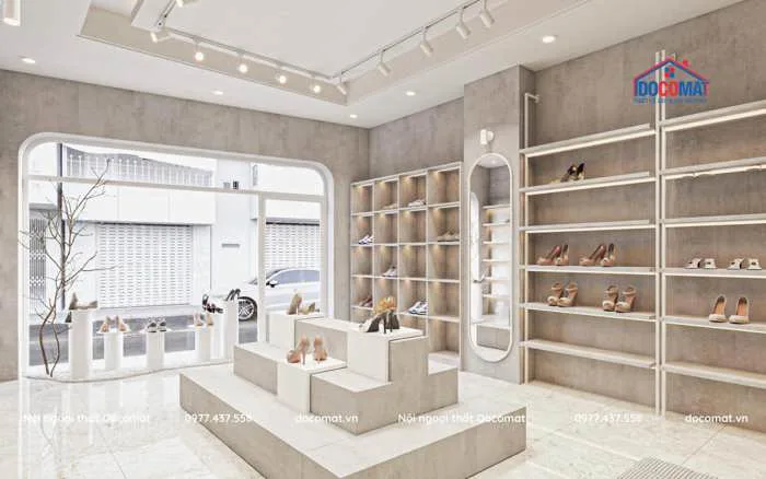 Mẫu thiết kế thi công nội thất showroom đẹp