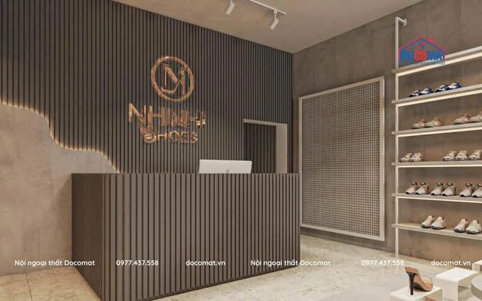 Mẫu thiết kế thi công nội thất showroom đẹp