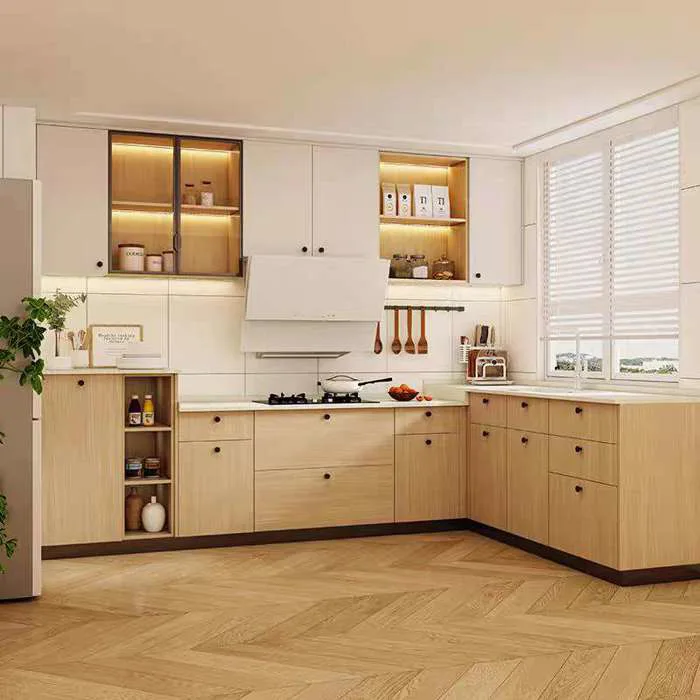 Tủ bếp gỗ công nghiệp melamine cao cấp - Givehome Tủ bếp gỗ công nghiệp melamine cao cấp - Givehome