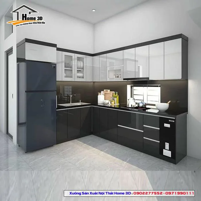 Mẫu Tủ Bếp Gỗ An Cường Đẹp Mẫu Tủ Bếp Gỗ An Cường Đẹp