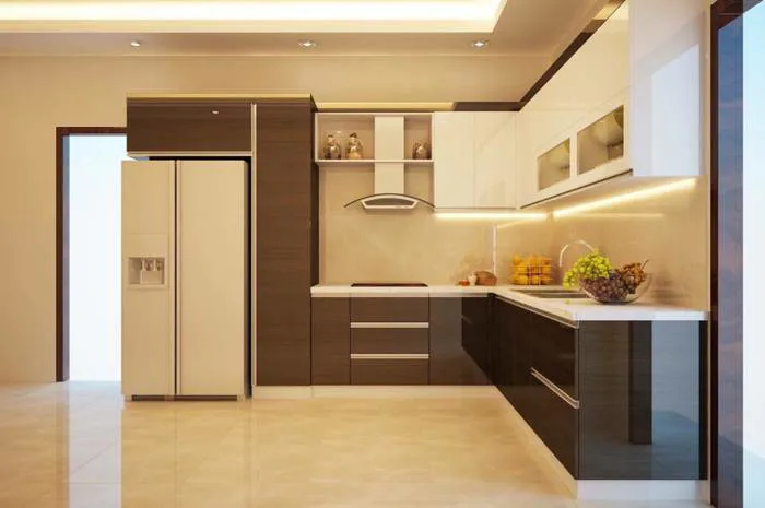 Tủ bếp gỗ công nghiệp giá rẻ thiết kế sang trọng, hiện đại Tủ bếp gỗ công nghiệp giá rẻ thiết kế sang trọng, hiện đại
