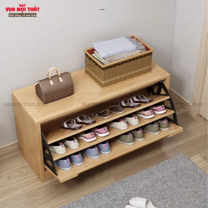 Tủ đựng giày thông minh bằng gỗ TGD05 giá xưởng | Vuanoithat