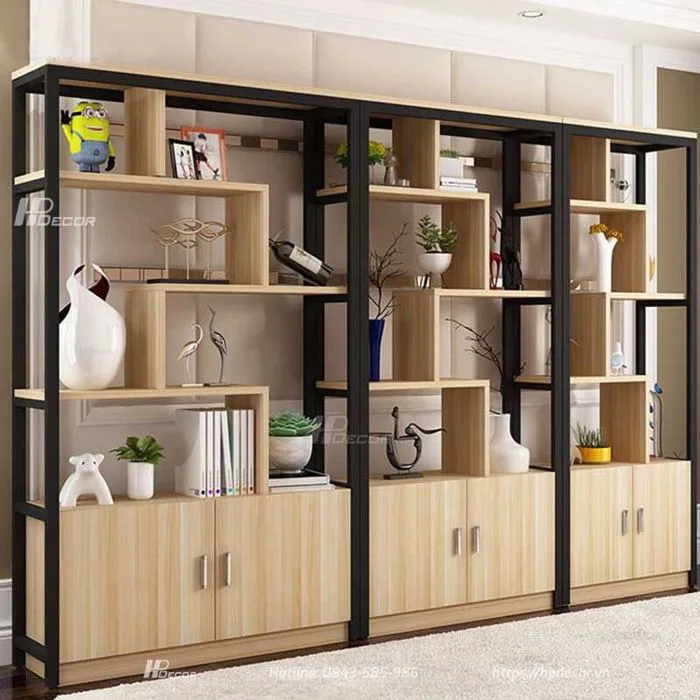 Tủ để phòng khách giá rẻ thiết kế tùy chỉnh TPK-07 - HPdecor