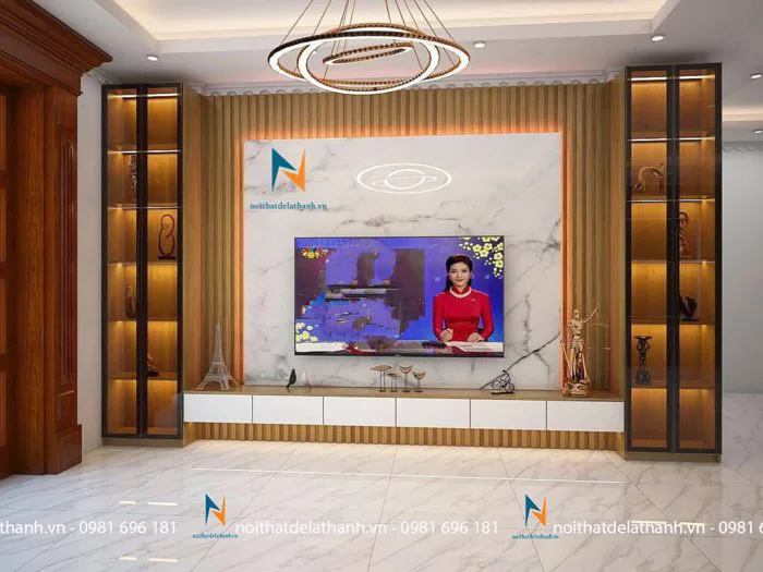 Tủ Kệ Tivi Phòng Khách Đẹp - Nội thất Đê La Thành