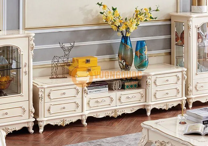 Kệ tivi phòng khách tân cổ điển nhập khẩu JVN621K
