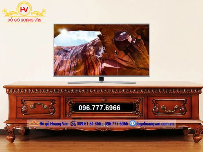 Kệ Tivi tân cổ điển - K06 - Gỗ Hương