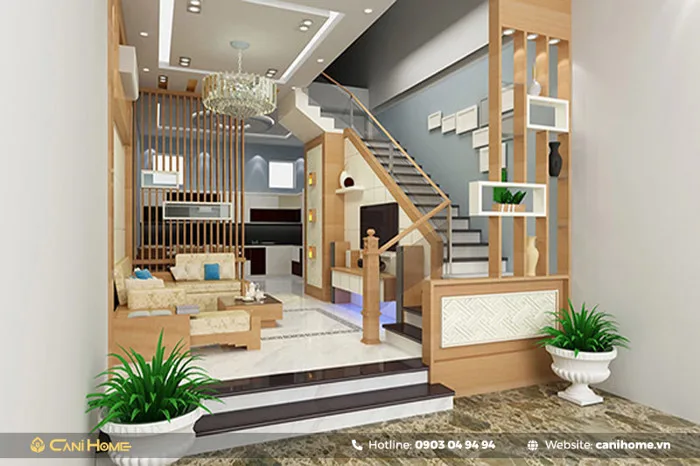 99+ mẫu vách ngăn phòng khách và bếp đẹp, hiện đại 2024