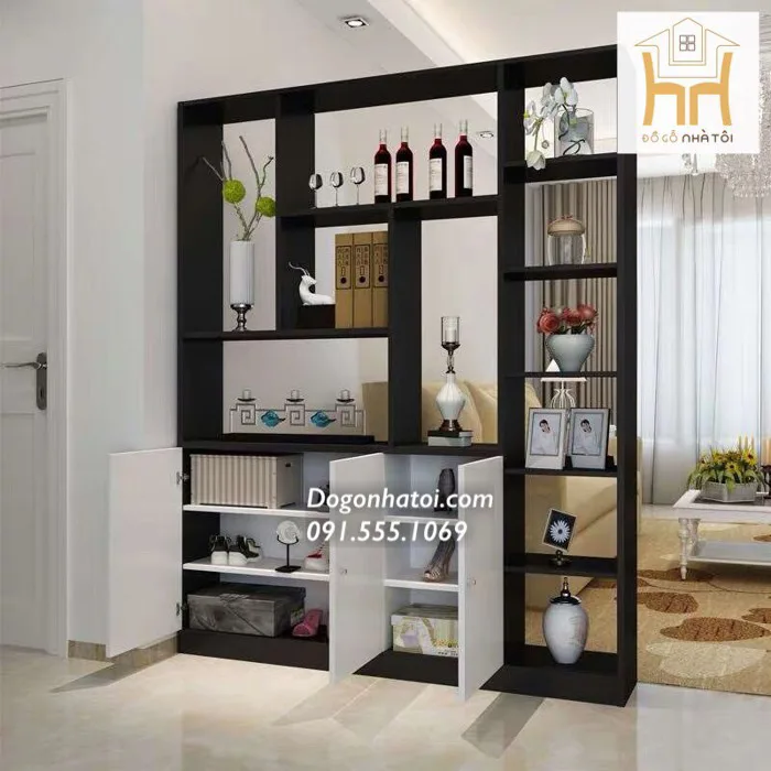 Lý Do Nên Dùng Tủ Vách Ngăn Phòng Khách Và Bếp?