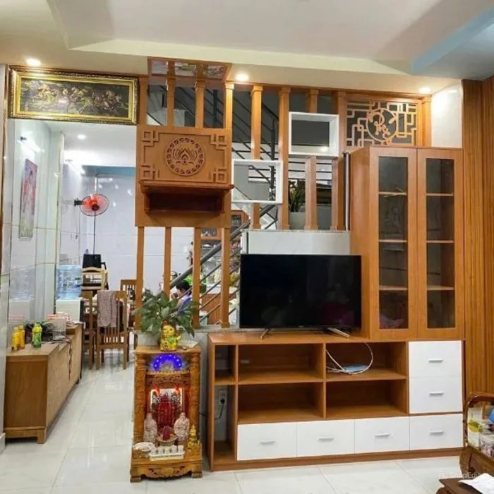 Vách ngăn phòng khách với phòng bếp VPK45 - Nội Thất Linh Ngân