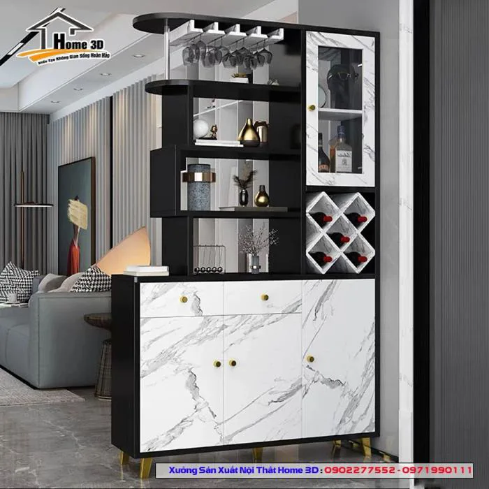 Giá Vách Ngăn Phòng Khách Và Bếp Đẹp Giá Tận Xưởng Tại Hoài Đức Hà Nội