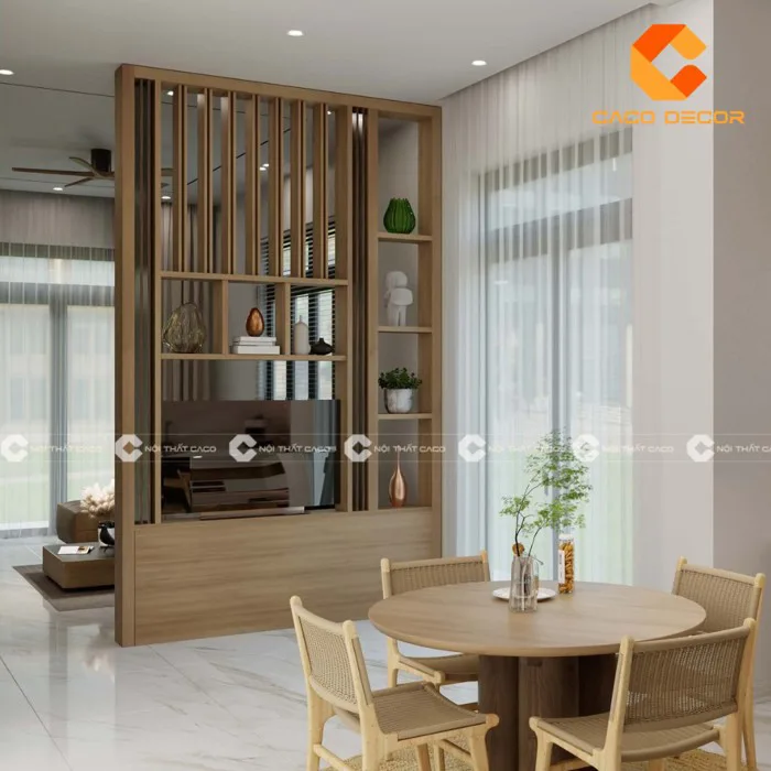 Top 50+ mẫu vách ngăn phòng khách với bếp đẹp, hiện đại