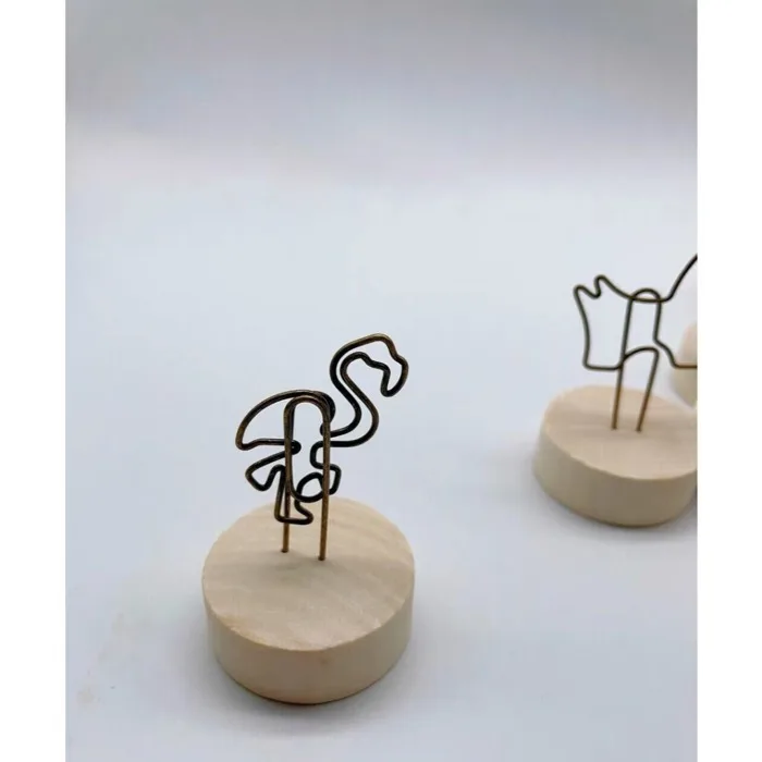 Kẹp gỗ, kẹp ảnh đế gỗ Decor bàn học, bàn làm việc, kẹp giấy ghi chú, trang  trí bàn xinh xắn