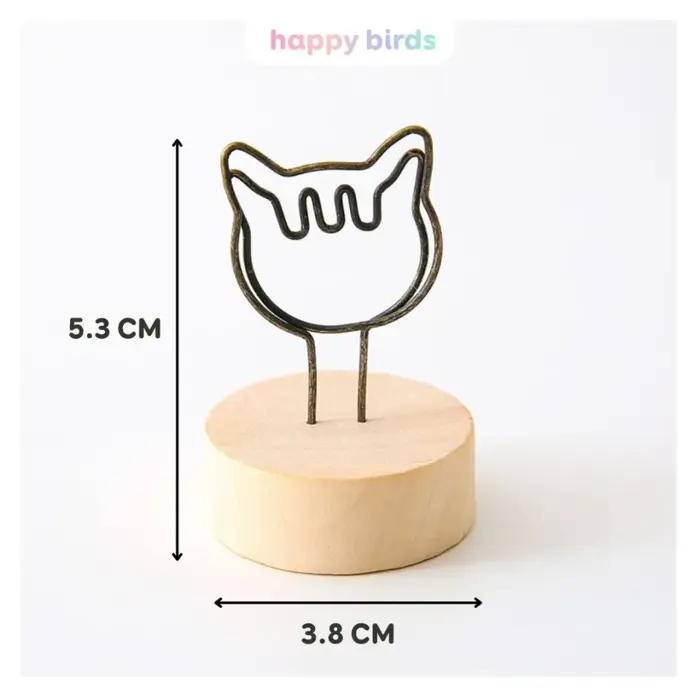 Kẹp giấy gỗ kẹp ảnh nhôm thân gỗ kẹp giữ ảnh giấy note thẻ uốn hình bóng  đèn hoa ngôi sao decor bàn học bàn làm việc | Lazada Việt Nam