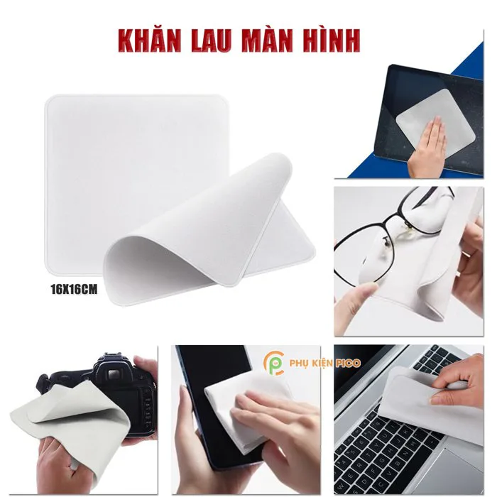 Khăn lau màn hình tivi, điện thoại, laptop, máy tính bảng, Ipad, Macbook,  Máy ảnh, đồng hồ, kính mắt