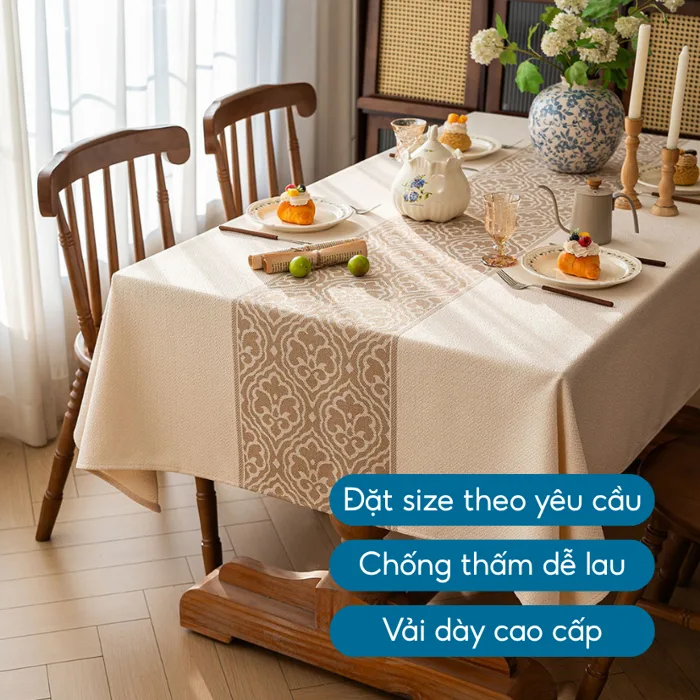 Khăn Trải Bàn Chống Thấm, Khăn Trải Bàn Decor, Trải Bàn Ăn, Bàn Trà, Bàn  Làm Việc, Phong Cách Bắc Âu