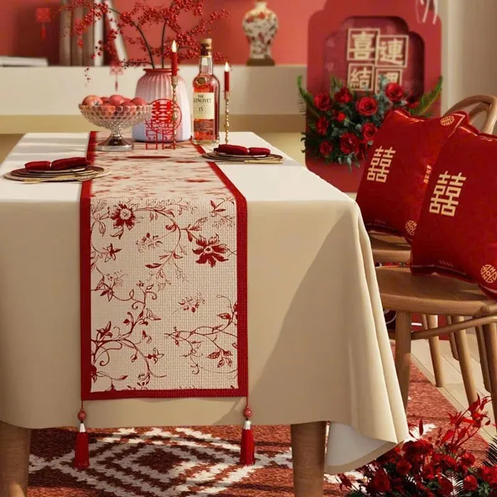 Khăn Trải Bàn, Khăn Trải Giữa Bàn Table Runner Cao Cấp - La Maison Chouette
