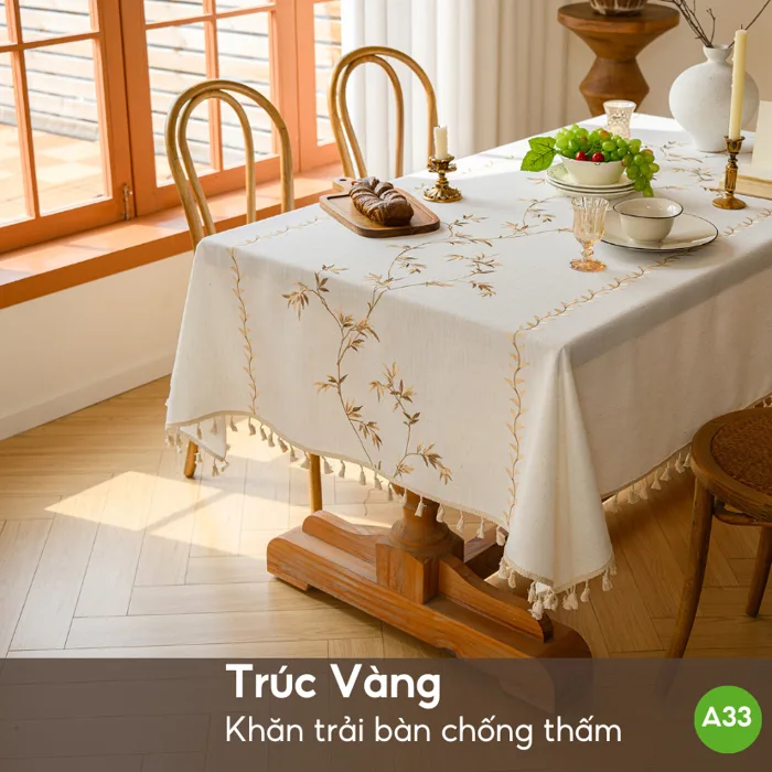 Khăn Trải Bàn Chống Thấm, Khăn Trải Bàn Decor, Trải Bàn Ăn, Bàn Trà, Bàn  Làm Việc, Phong Cách Bắc Âu