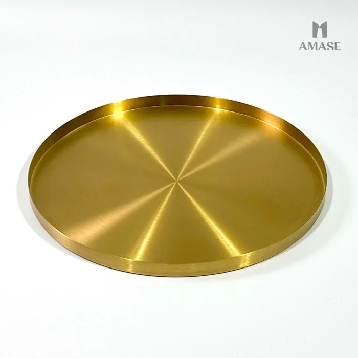 Khay thép vàng đồng cao cấp FLT1A – AMASE - Modern and Elegant Decor