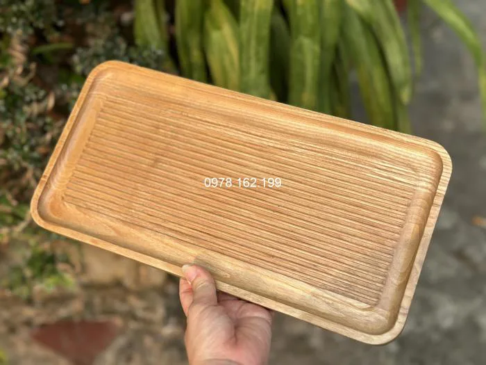 Khay gỗ decor hình chữ nhật