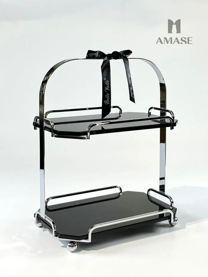 Khay đựng mỹ phẩm 2 tầng - Màu trắng – AMASE - Modern and Elegant Decor