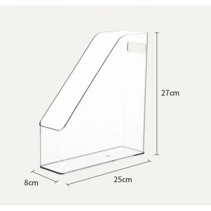 Khay đựng sách trong suốt, khay đựng tài liệu sách vở decor bàn học, trang  trí bàn học