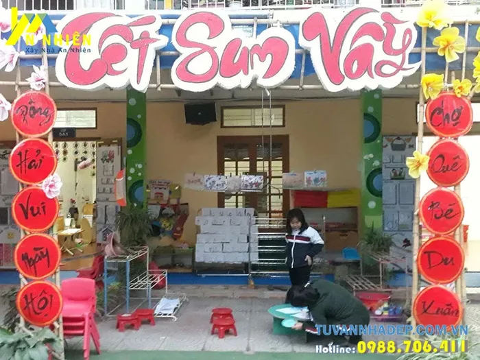 9 Mẫu Trang Trí Cửa Lớp Mẫu Giáo Giúp Trẻ Vui Học