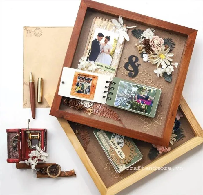 Khung ảnh handmade trang trí, dán hình theo yêu cầu Craft & More Vietnam |  vietgiftcenter.com