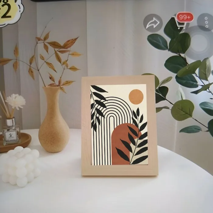 [2] Khung tranh ảnh canvas TẶNG ảnh để bàn trang trí decor bàn học, bàn làm  việc, kệ tủ