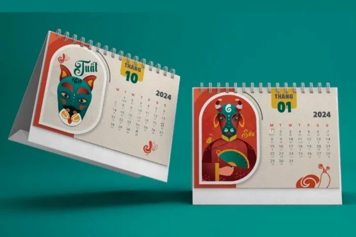 Top 20 Mẫu Lịch để Bàn Làm Việc đẹp, Sáng Tạo, ấn Tượng