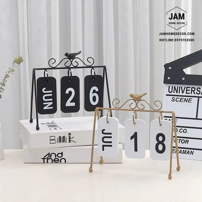 Lịch để bàn trang trí - Jam Home Decor