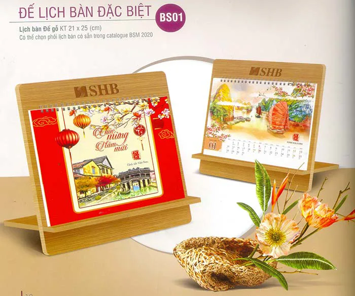 9+ Mẫu Lịch Để Bàn Đế Gỗ Độc Đáo Nhất. Click Xem Ngay!