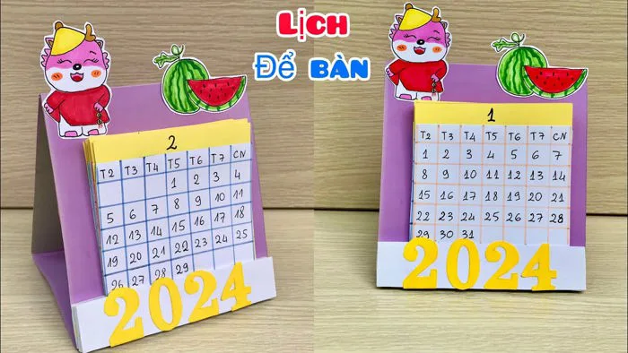 Cách Làm Lịch Để Bàn 2024 Cách Làm Lịch Để Bàn 2024
