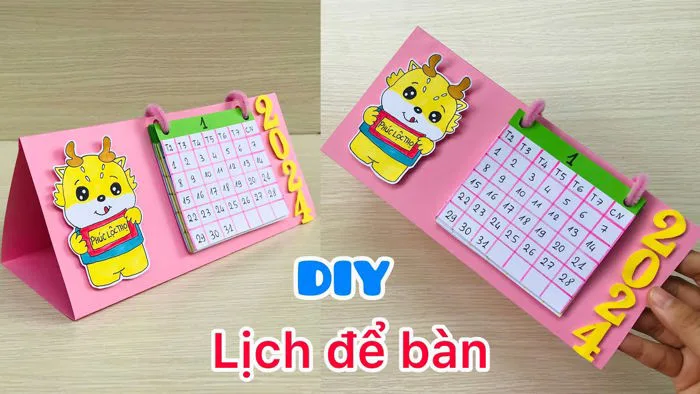 Cách Làm Lịch Để Bàn Bằng Giấy A4 Cách Làm Lịch Để Bàn Bằng Giấy A4
