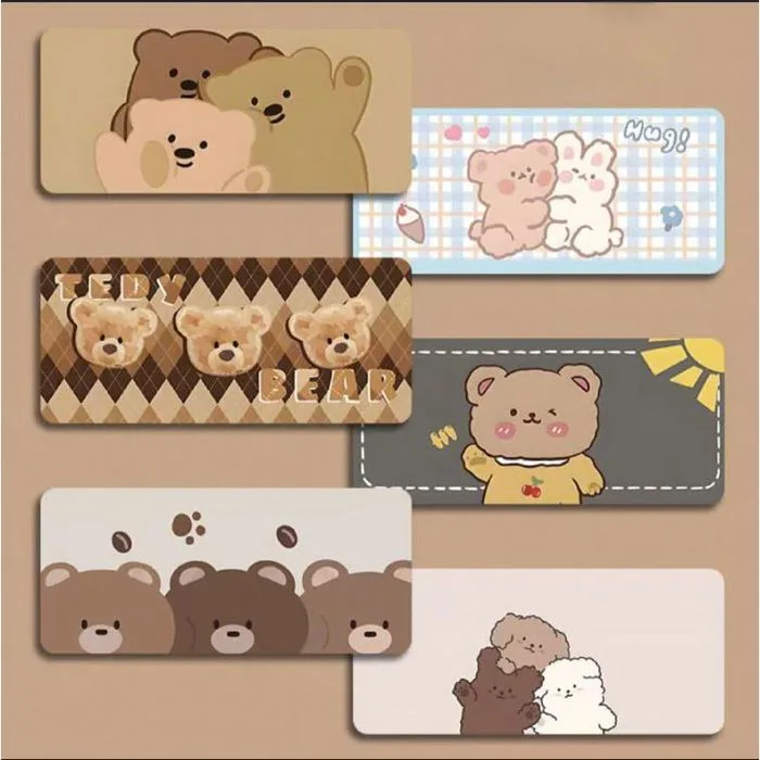 Lót Chuột Hình Gấu Teddy Dễ Thương full size Pad Chuột Cỡ Lớn Chống Trượt  Decor Bàn Học Gaming
