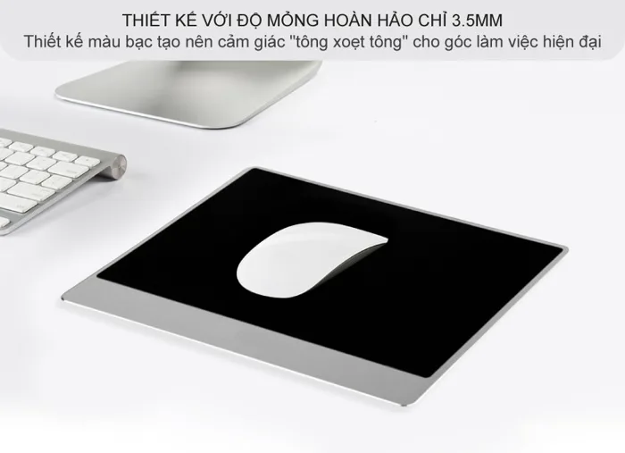 Lót chuột nhôm cao cấp phủ da sang trọng cho góc set-up – Celljoy