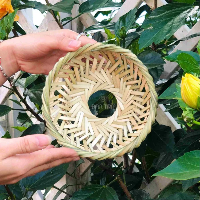 Lót ly bằng tre decor bếp