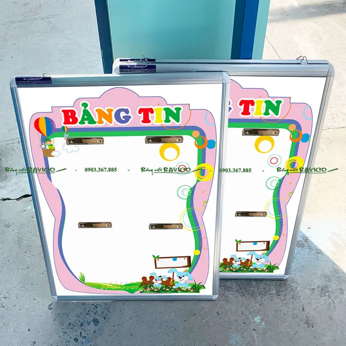 Bảng Tin Mầm Non (M05) - Bảng Treo Tường I Freeship Tại TP.HCM