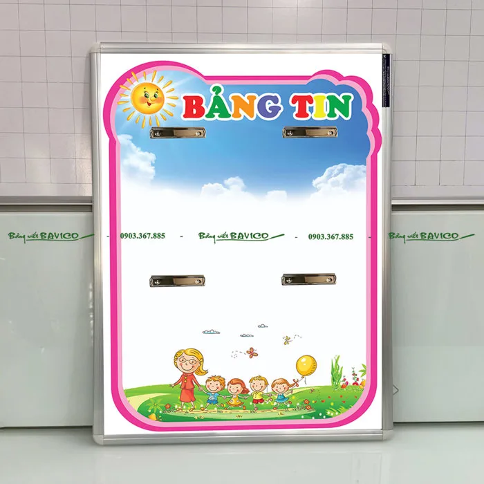 Bảng Tin Mầm Non (M06) - Bảng Treo Tường I Freeship Tại TP.HCM
