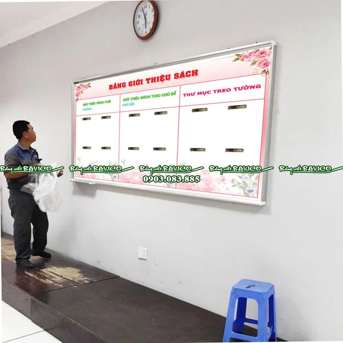 Bảng tin thư viện trường học in PP - Bảng Viết Bavico Bảng tin thư viện trường học in PP - Bảng Viết Bavico