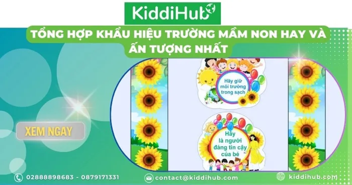 Tổng hợp khẩu hiệu trường mầm non hay và ấn tượng nhất