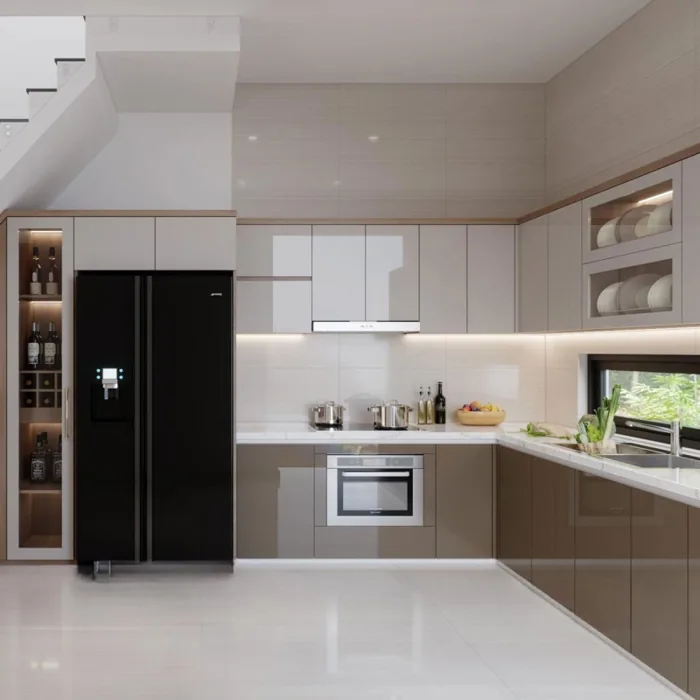 TỦ BẾP ACRYLIC ĐẸP HIỆN ĐẠI TBA36 TỦ BẾP ACRYLIC ĐẸP HIỆN ĐẠI TBA36