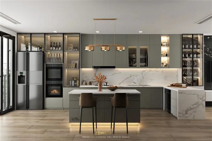 100 Mẫu Thiết Kế Tủ Bếp Đẹp Đón Đầu Xu Hướng 2026 - ZEM Design 100 Mẫu Thiết Kế Tủ Bếp Đẹp Đón Đầu Xu Hướng 2026 - ZEM Design