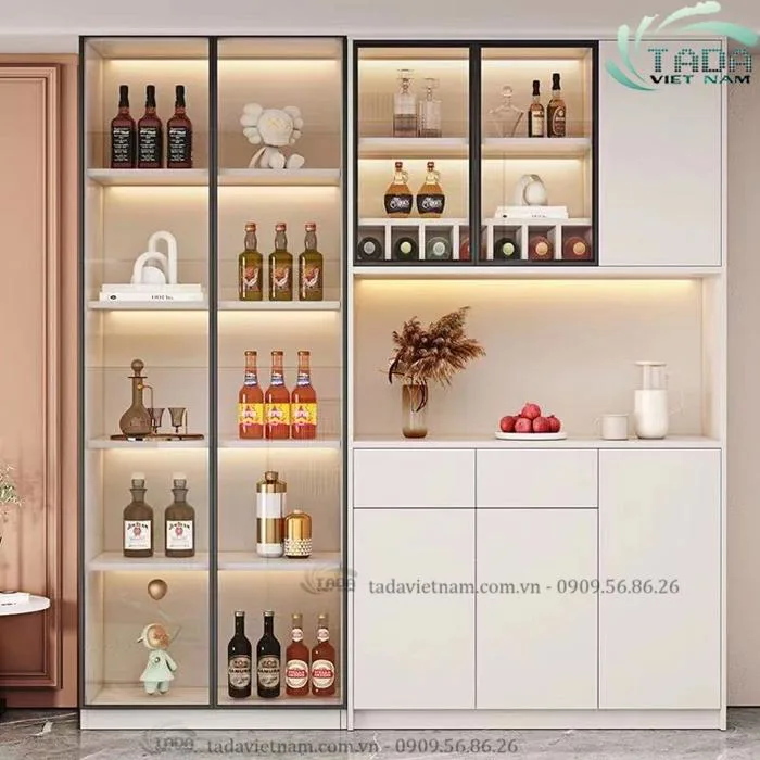 TOP 100 mẫu tủ trưng rượu ấn tượng nhất cho phòng khách hiện đại